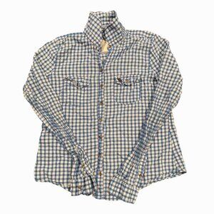 gingham button down long sleeve